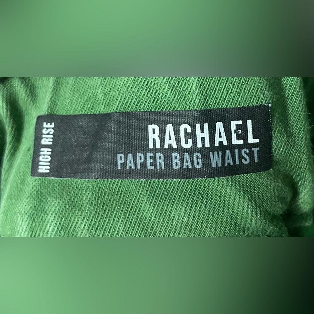 Kut From The Kloth Rachael High Rise Paper Bag Waist - Size 6 - Grass color - Picture 10 of 12